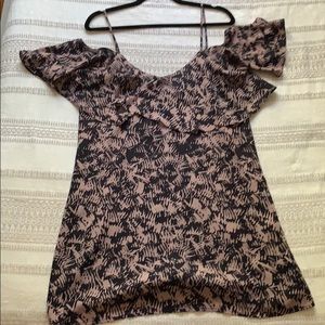 Off the shoulder (with straps!) mini dress